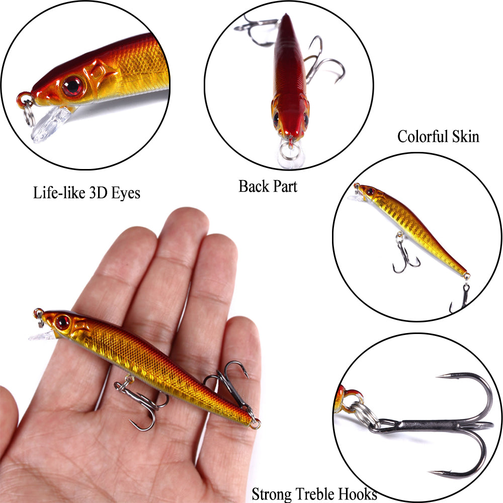 Minnow Lure Sets For Bass Fishing