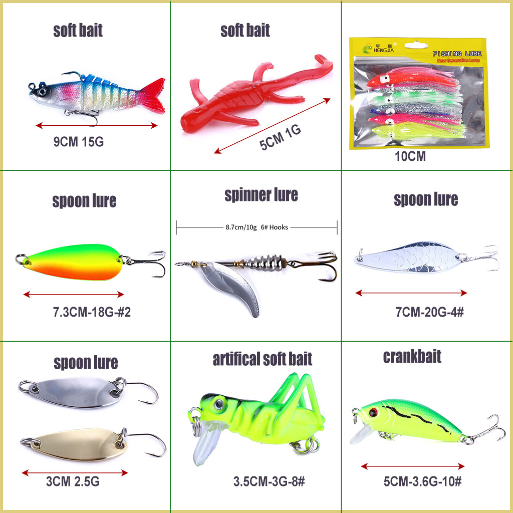 Soft & Hard Bait Lure Kit