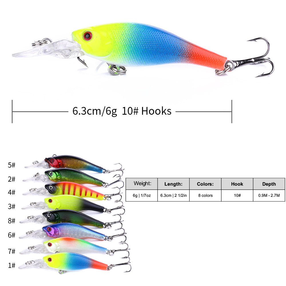 2 1/2in 1/7oz Minnow Lure Bait