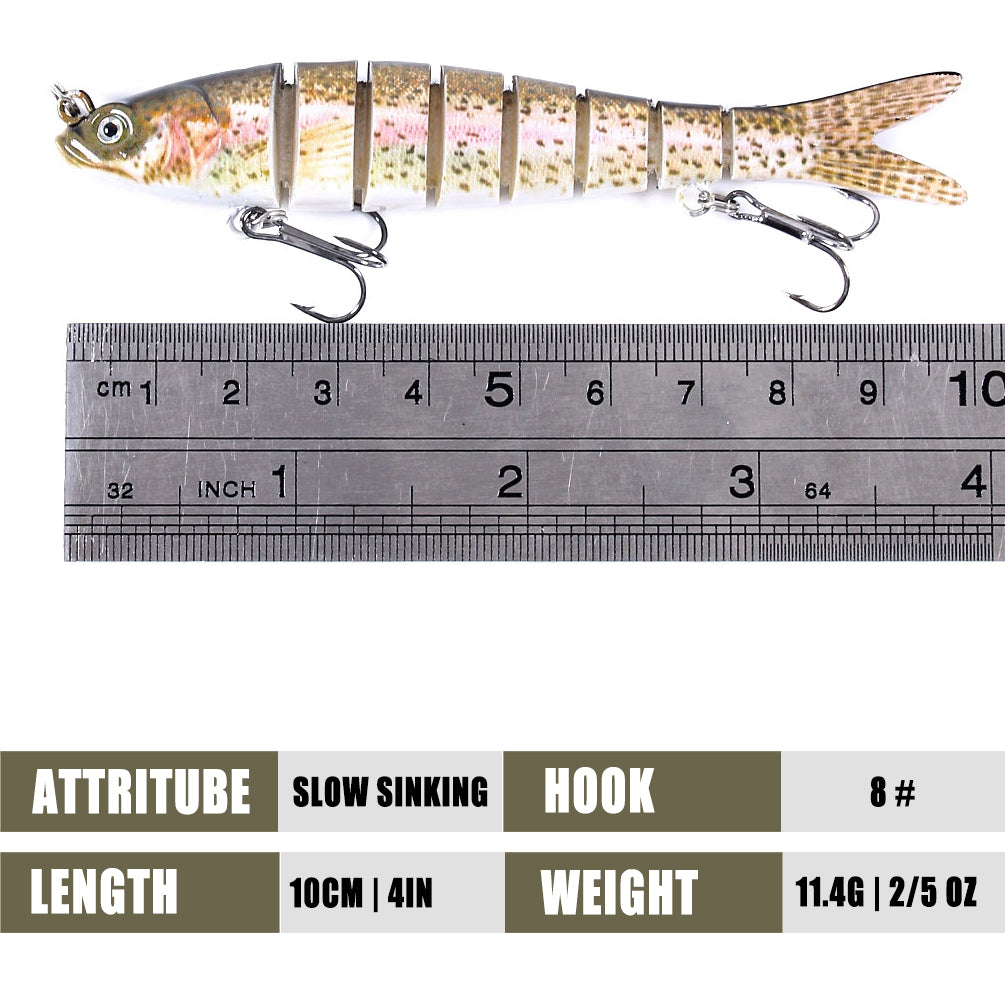 4in 2/5oz Jointed Minnow Lure