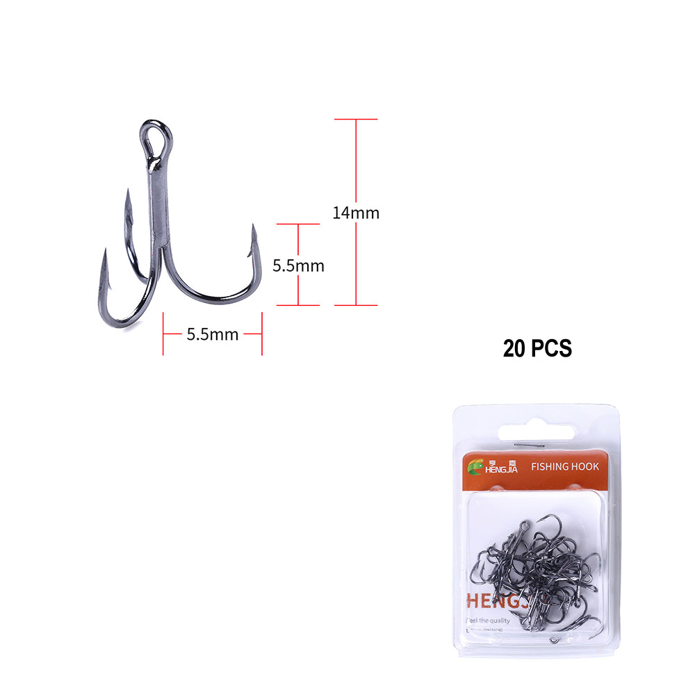 Treble Hooks Kits High Carbon Steel Hooks