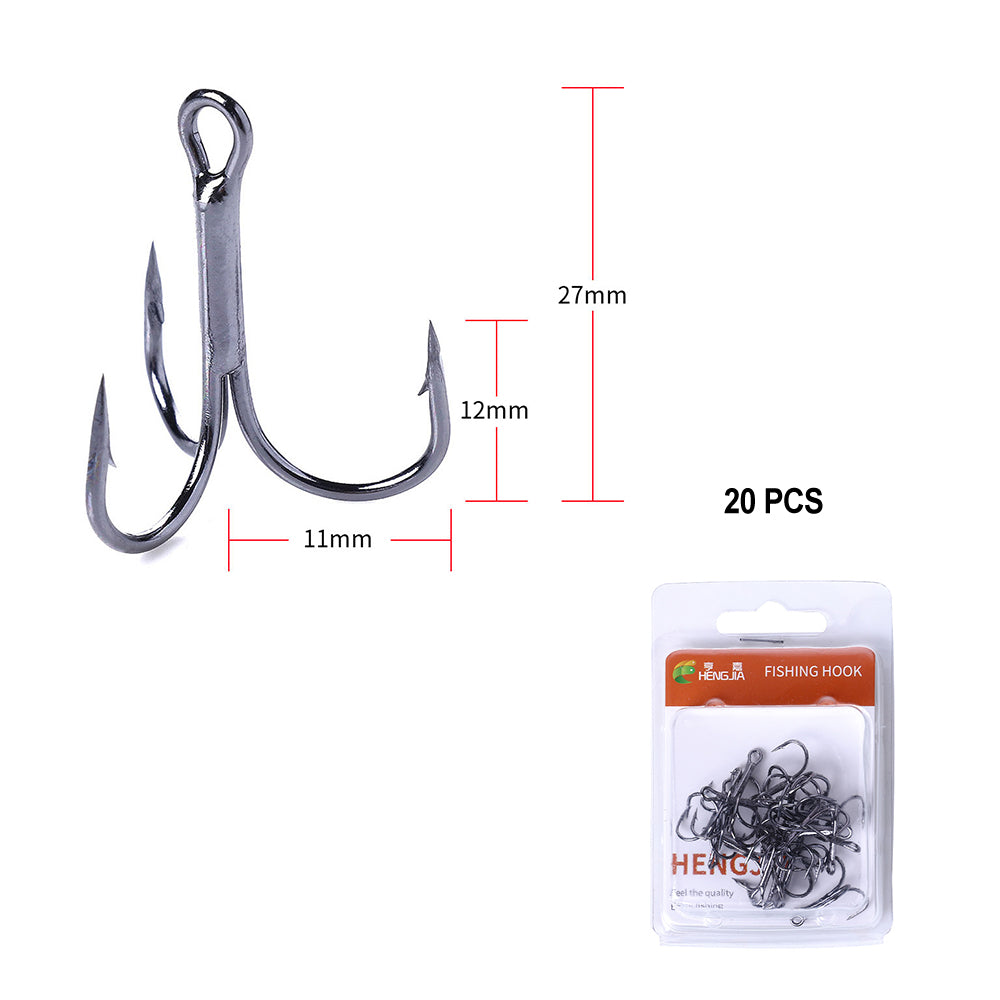Treble Hooks Kits High Carbon Steel Hooks
