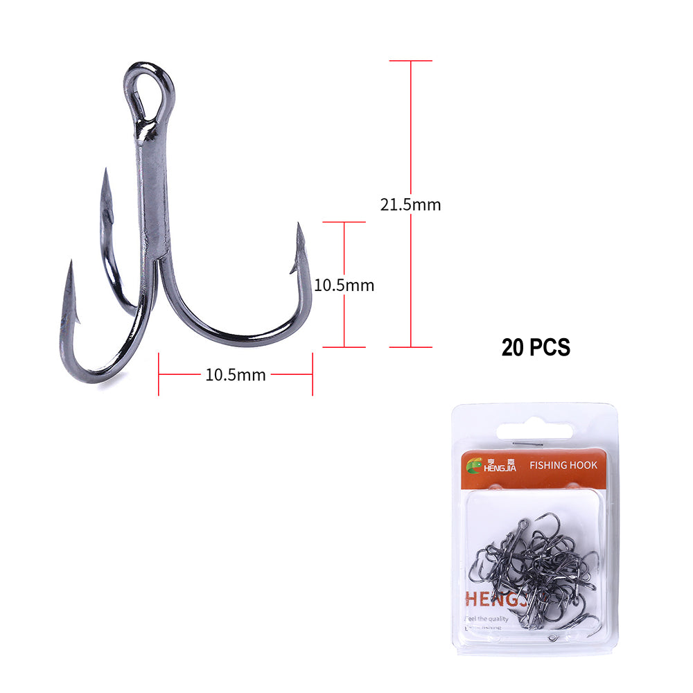 Treble Hooks Kits High Carbon Steel Hooks