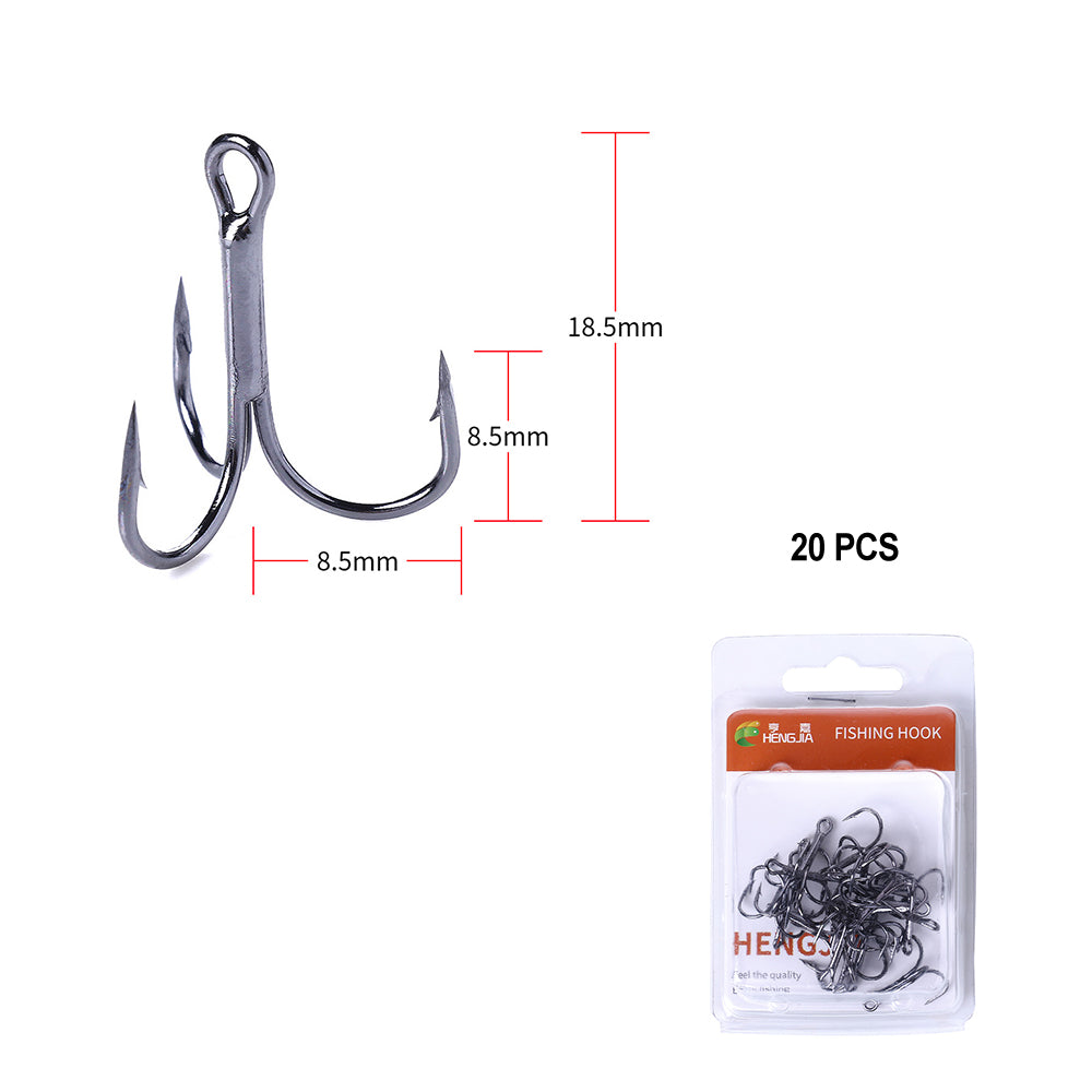 Treble Hooks Kits High Carbon Steel Hooks