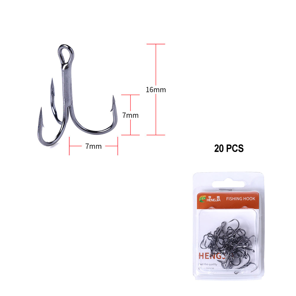 Treble Hooks Kits High Carbon Steel Hooks