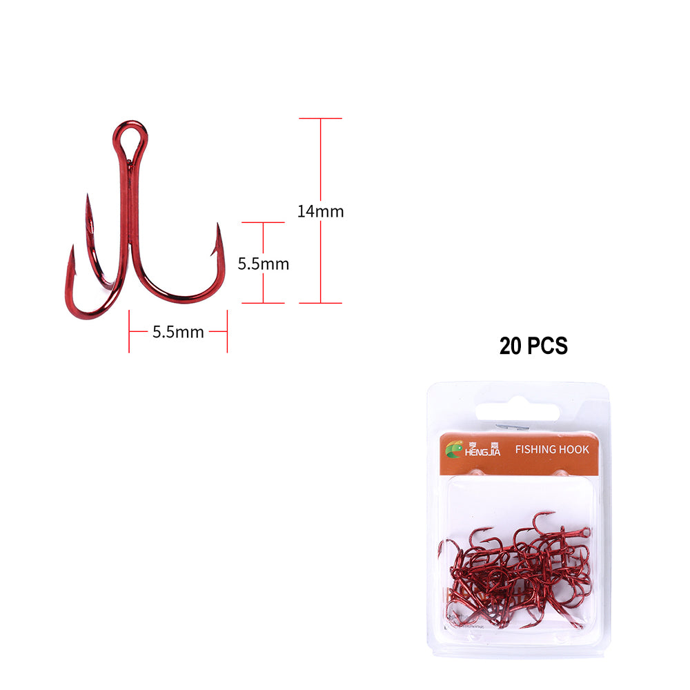 Treble Hooks Kits High Carbon Steel Hooks