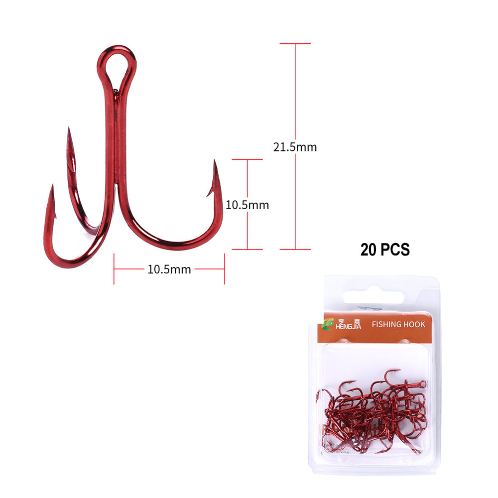 Treble Hooks Kits High Carbon Steel Hooks