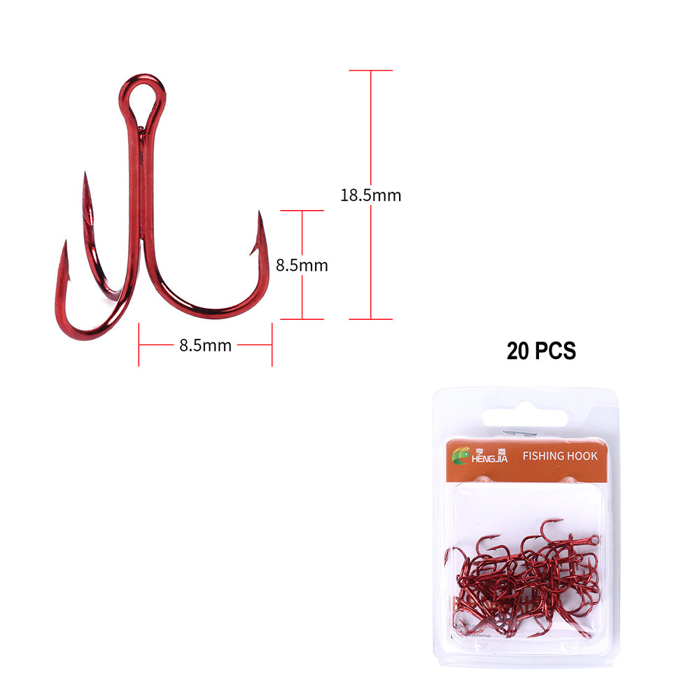 Treble Hooks Kits High Carbon Steel Hooks
