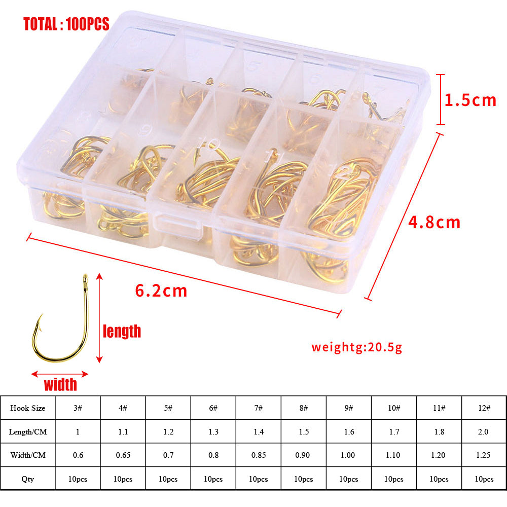 Split Shot Hooks Fishing Hooks Golden