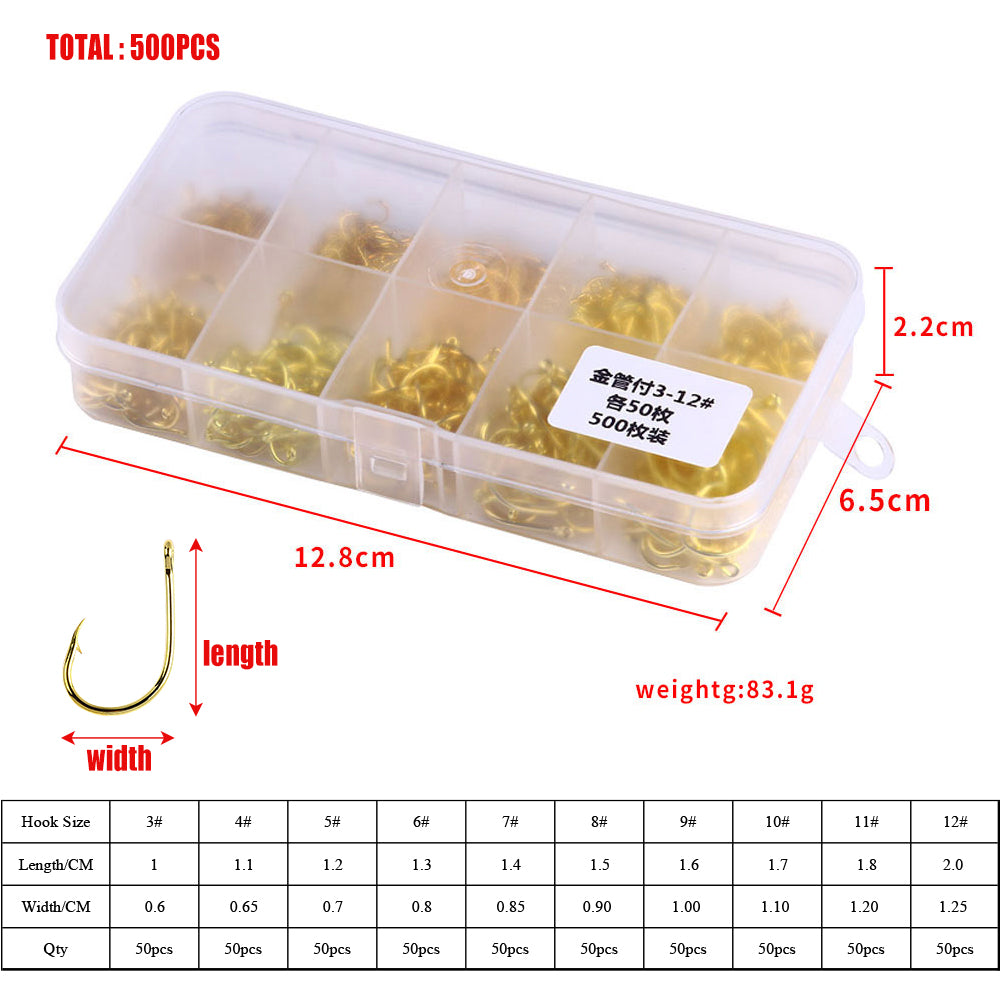 Split Shot Hooks Fishing Hooks Golden