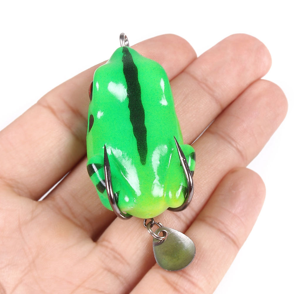 2 1/6in 2/5oz Frog Lure Sillicon Bait