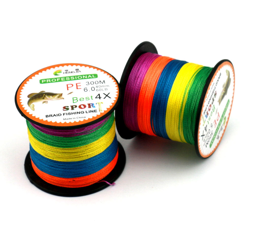 PE-4-weaves-braided-utral-strong-300M-5-colors-fishing-lines-HENGJIA