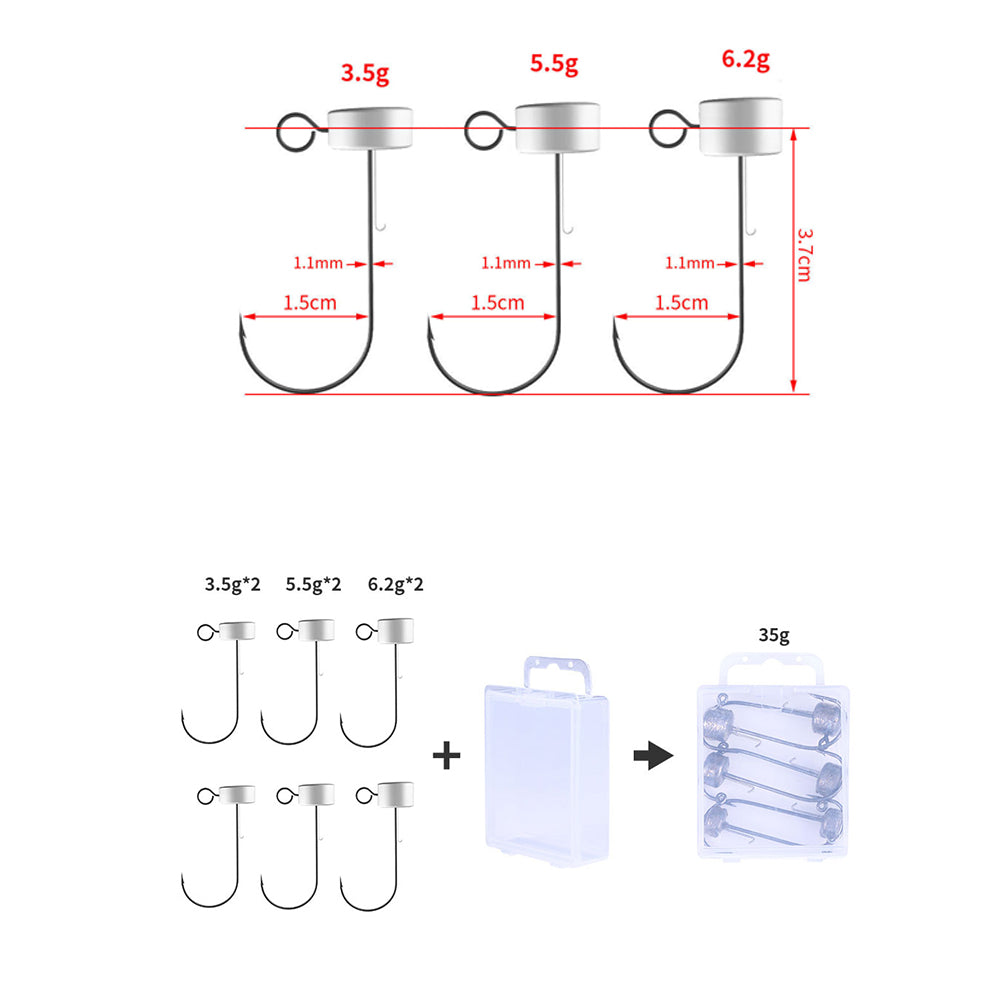 Jig Head Hook Mix Color