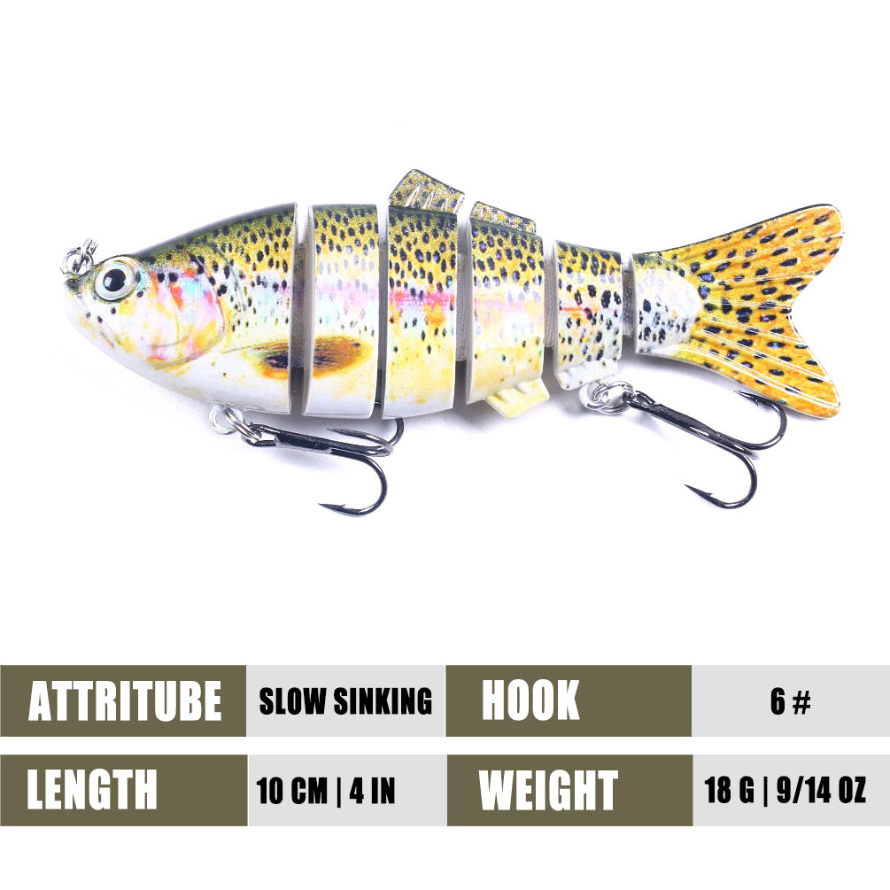 6 sections Multi Jointed Lures
