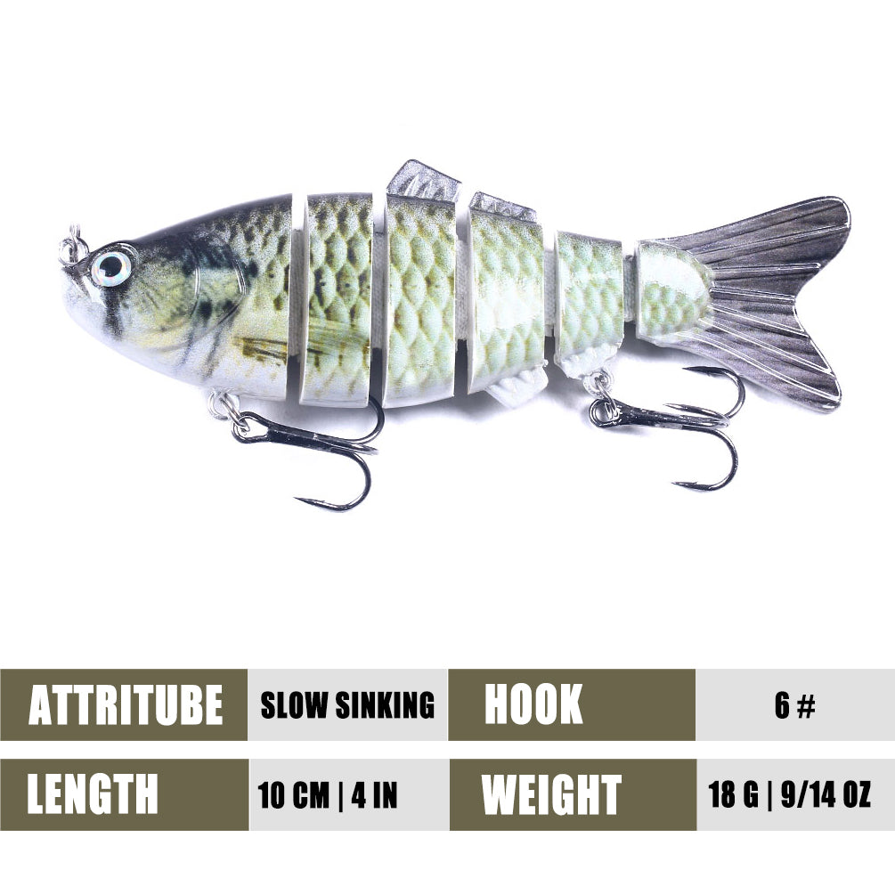 6 sections Multi Jointed Lures