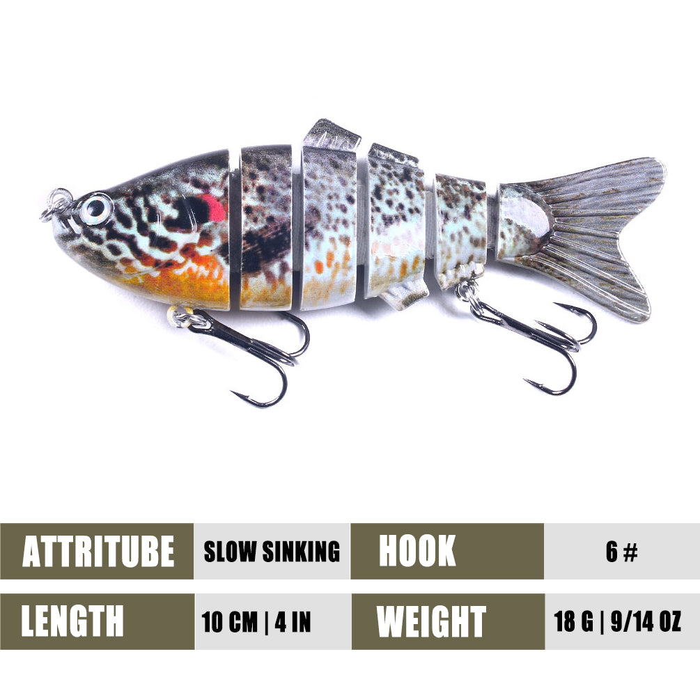 6 sections Multi Jointed Lures
