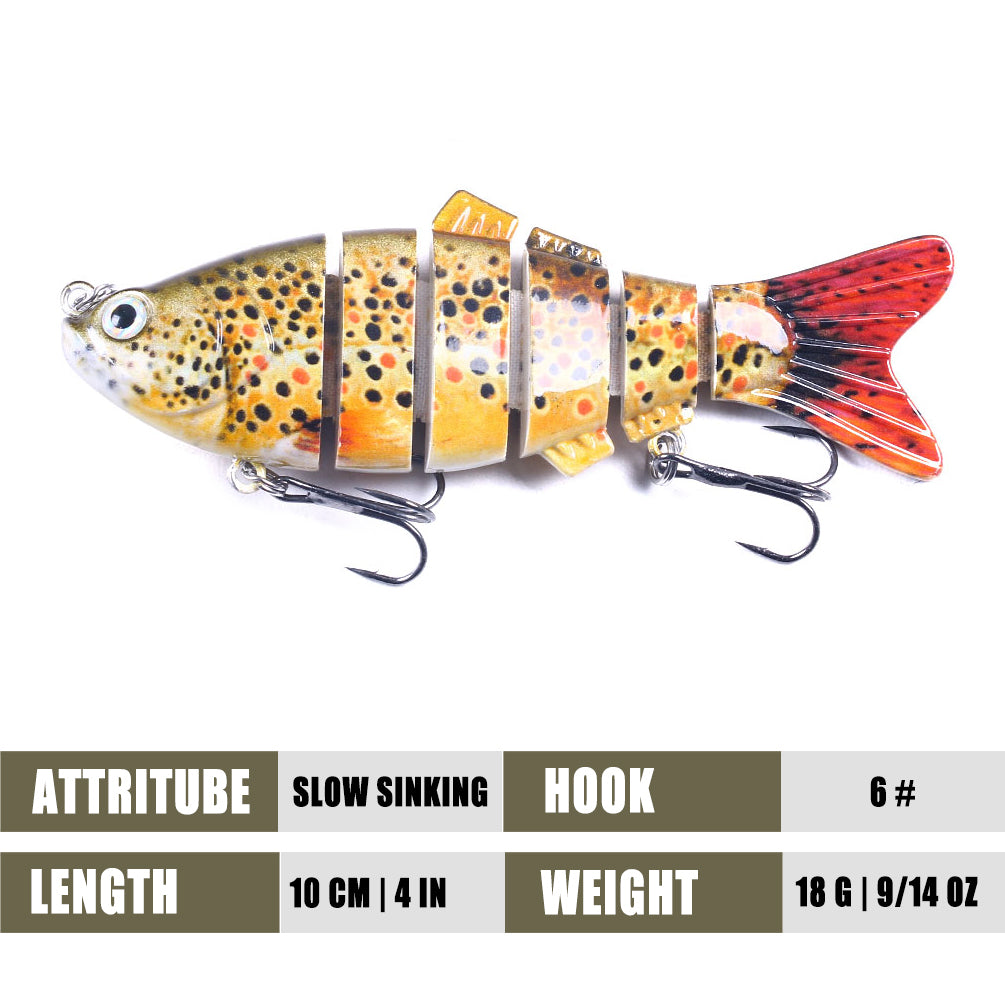6 sections Multi Jointed Lures