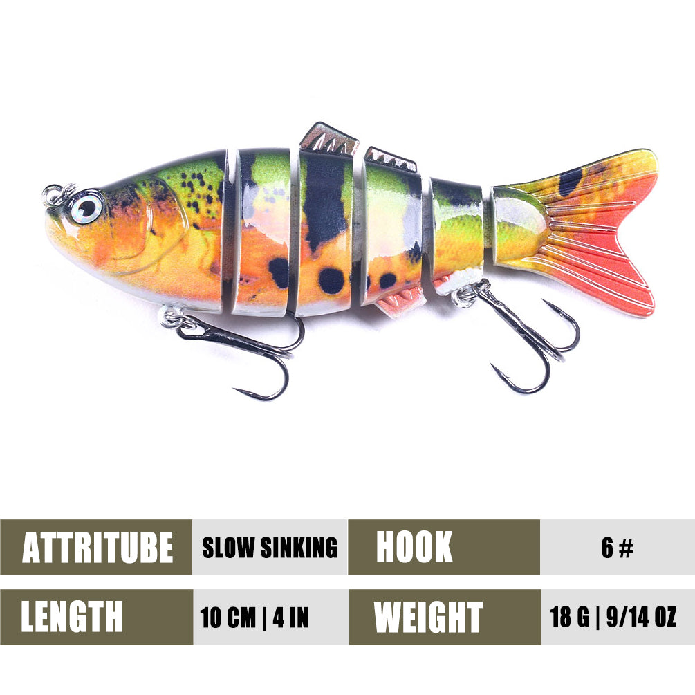 6 sections Multi Jointed Lures