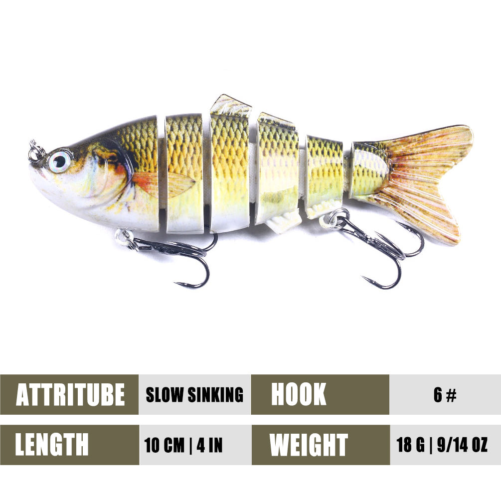 6 sections Multi Jointed Lures