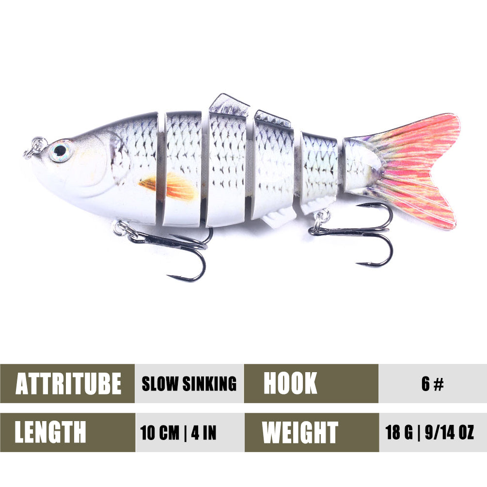 6 sections Multi Jointed Lures
