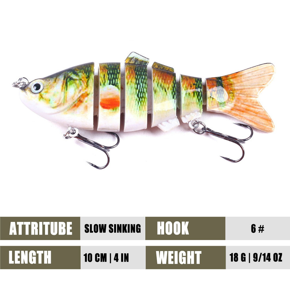 6 sections Multi Jointed Lures