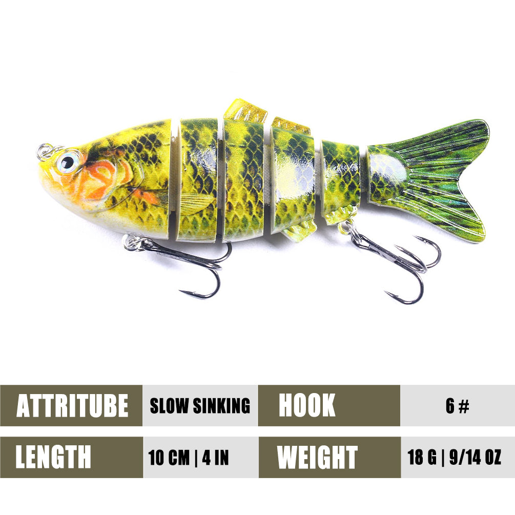 6 sections Multi Jointed Lures
