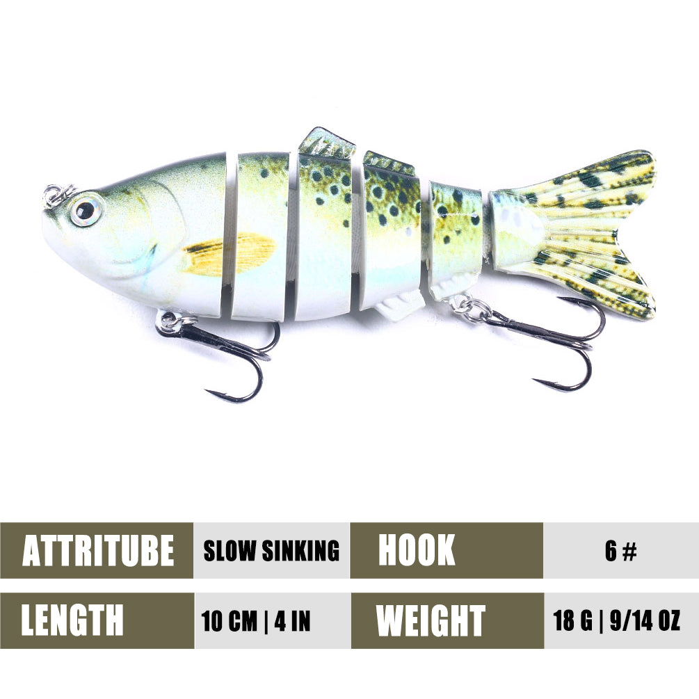 6 sections Multi Jointed Lures