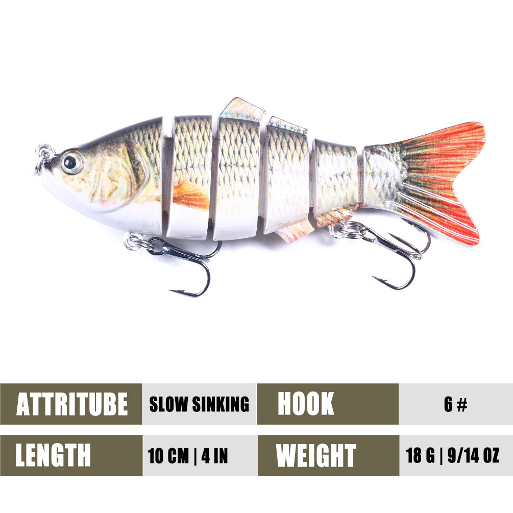 6 sections Multi Jointed Lures