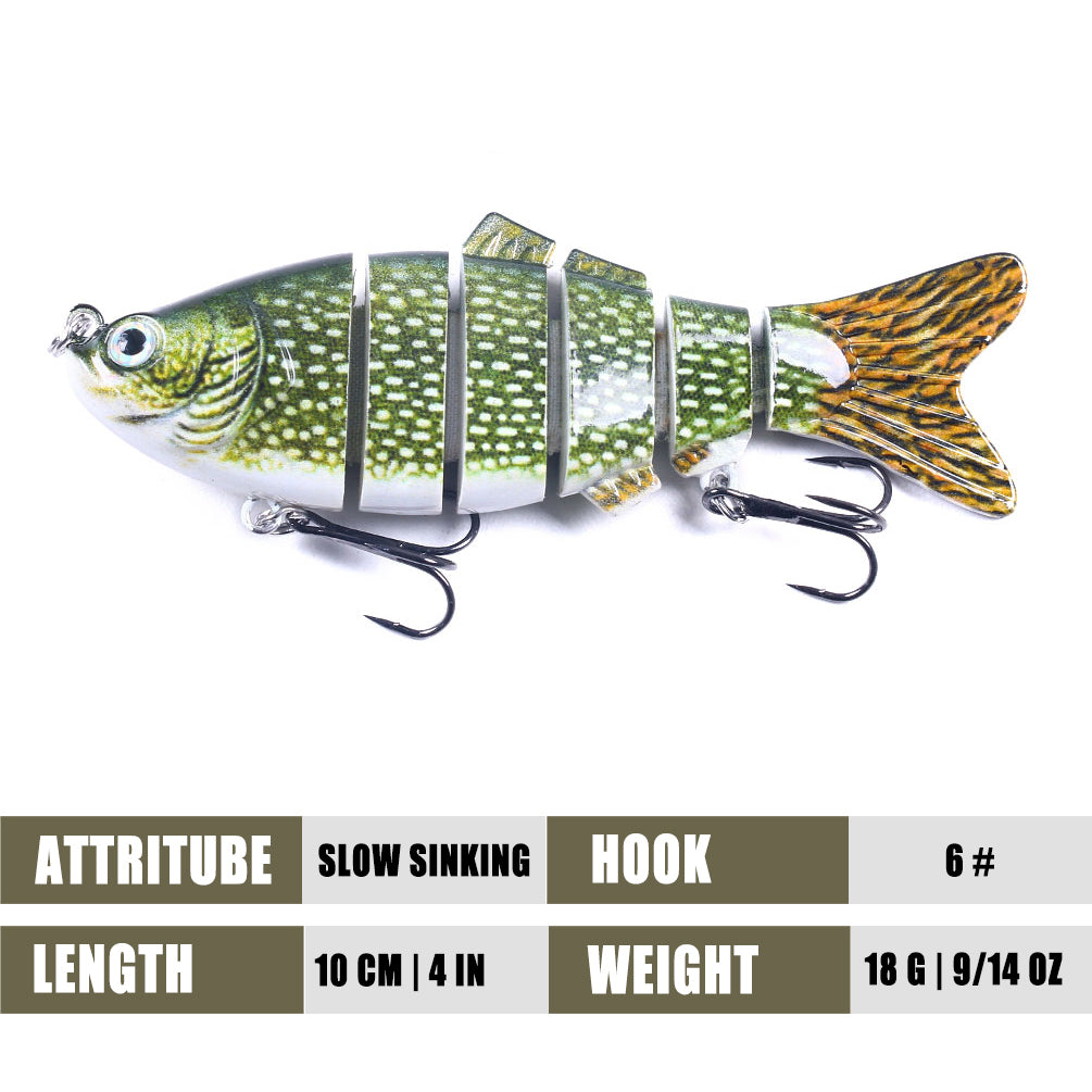 6 sections Multi Jointed Lures