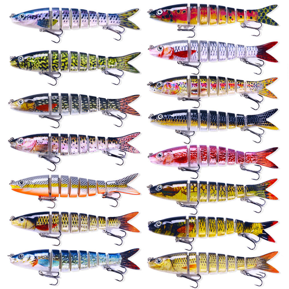 13.4CM 18G 8-Segments Multi Jointed Bait