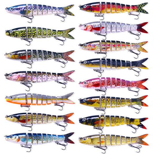 13.4CM 18G 8-Segments Multi Jointed Bait