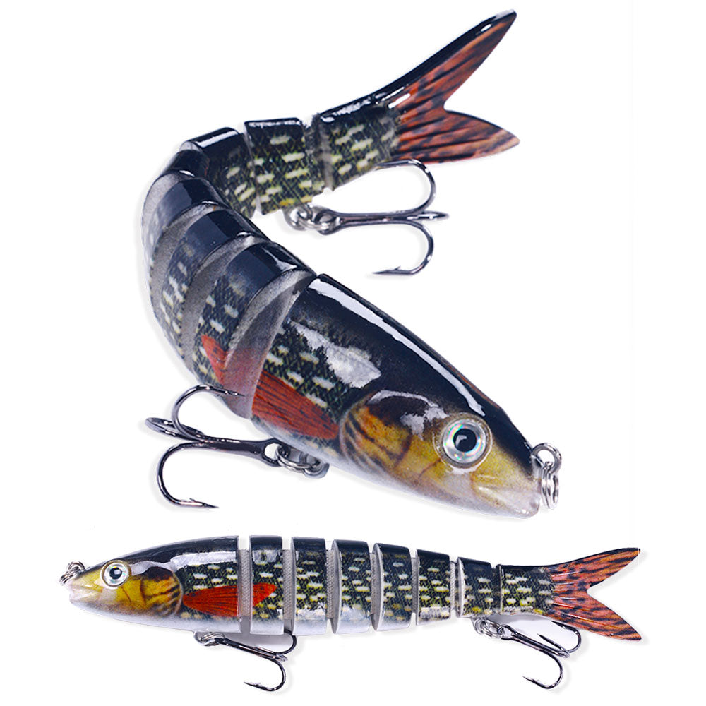 13.4CM 18G 8-Segments Multi Jointed Bait