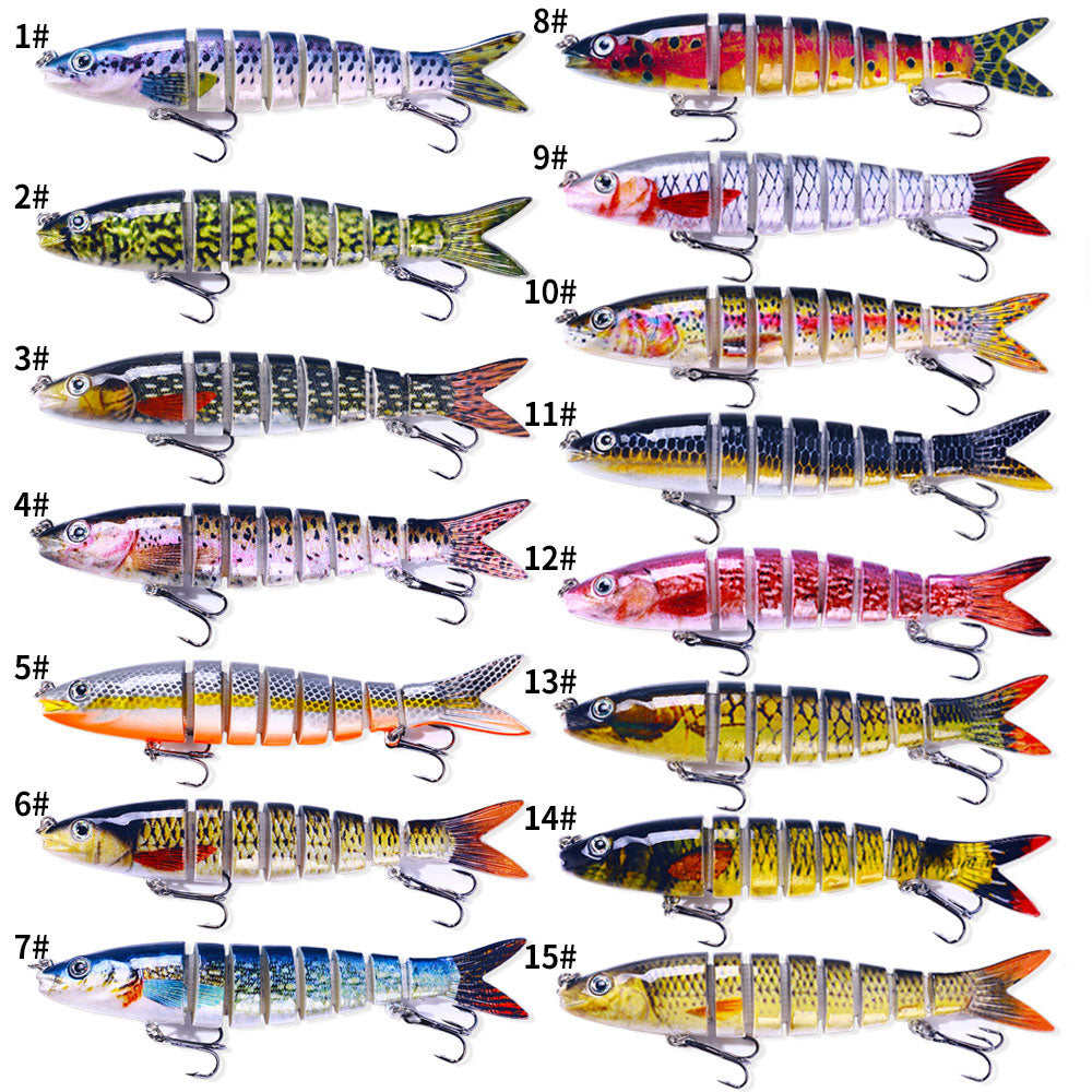 13.4CM 18G 8-Segments Multi Jointed Bait