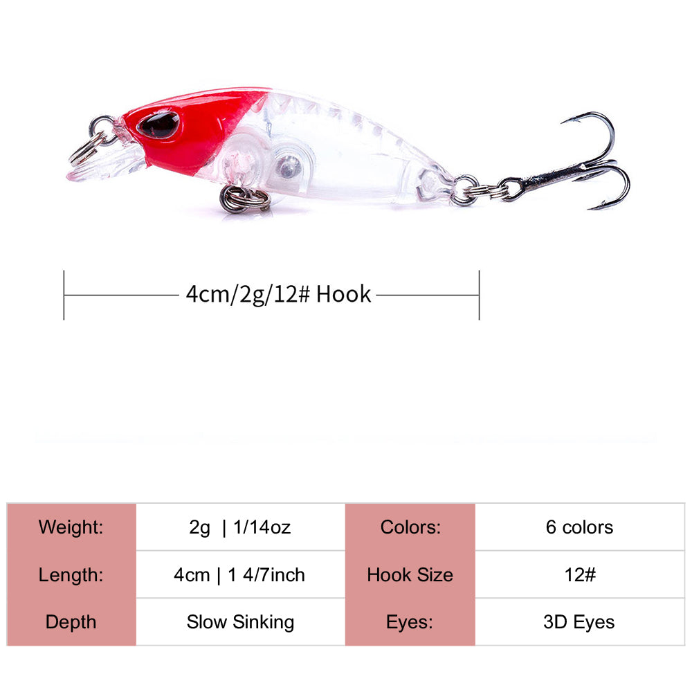 1 4/7in 1/14oz Minnow Lures