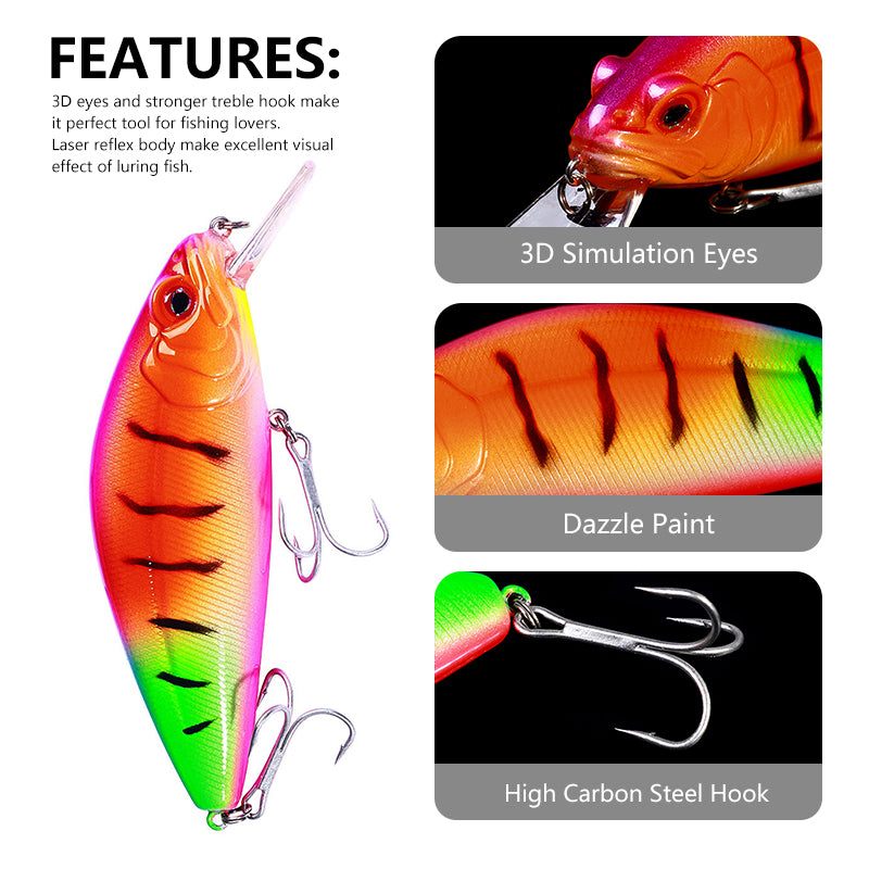 9.5CM 12CM Slow Sinking Minnow Lure