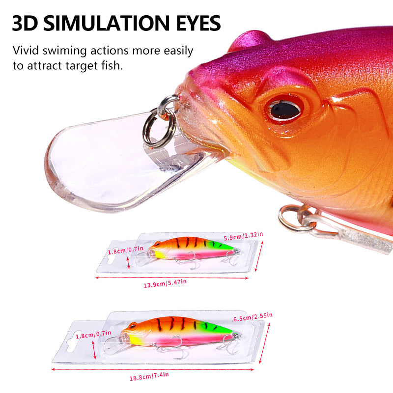 9.5CM 12CM Slow Sinking Minnow Lure