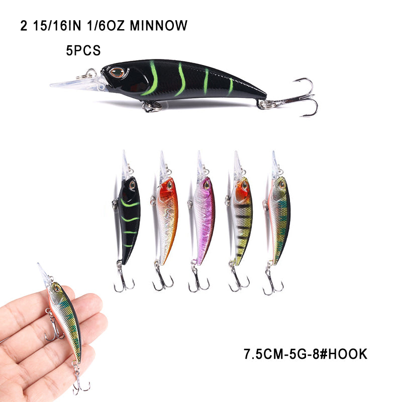 Minnow Lure Sets For Bass Fishing