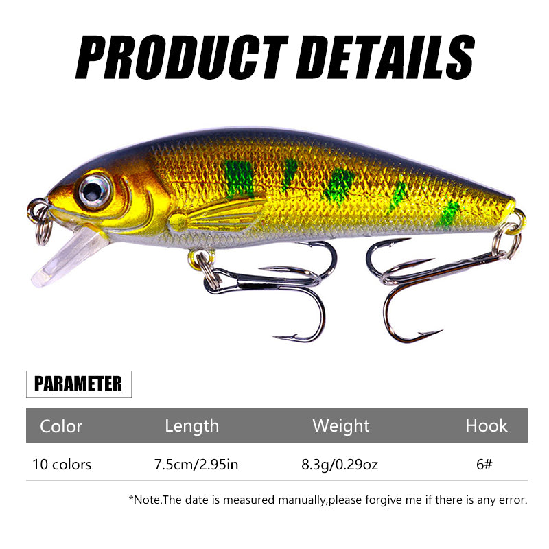 7.5CM 8G Minnow Lure MI158