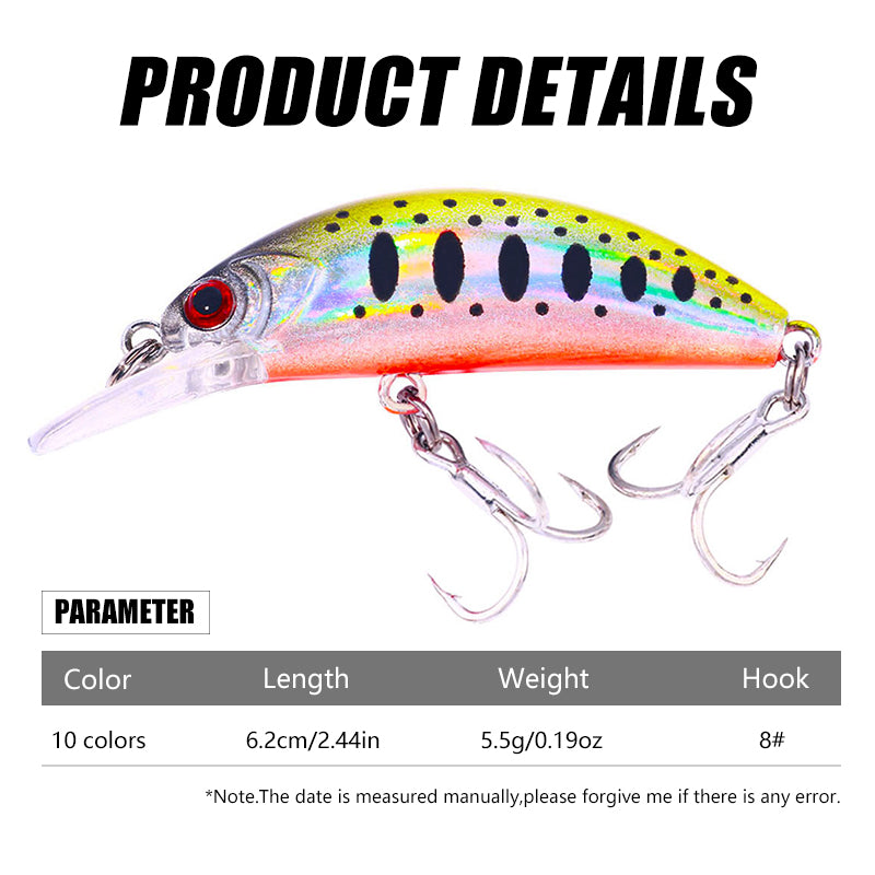 6CM 5.5G Sinking Minnow Lure MI504