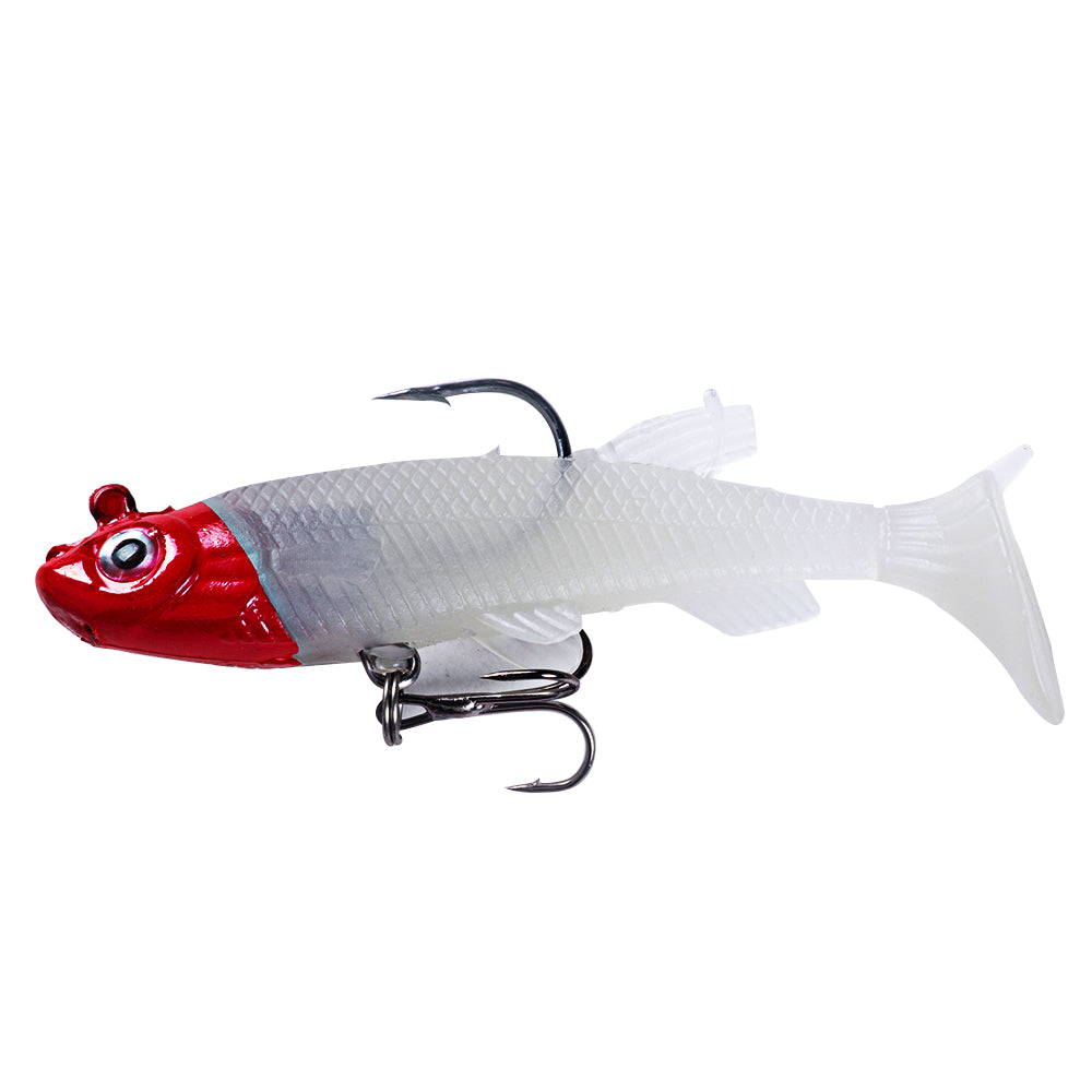 8CM 14G Pre-Rigged Jig Head Soft Swimbait