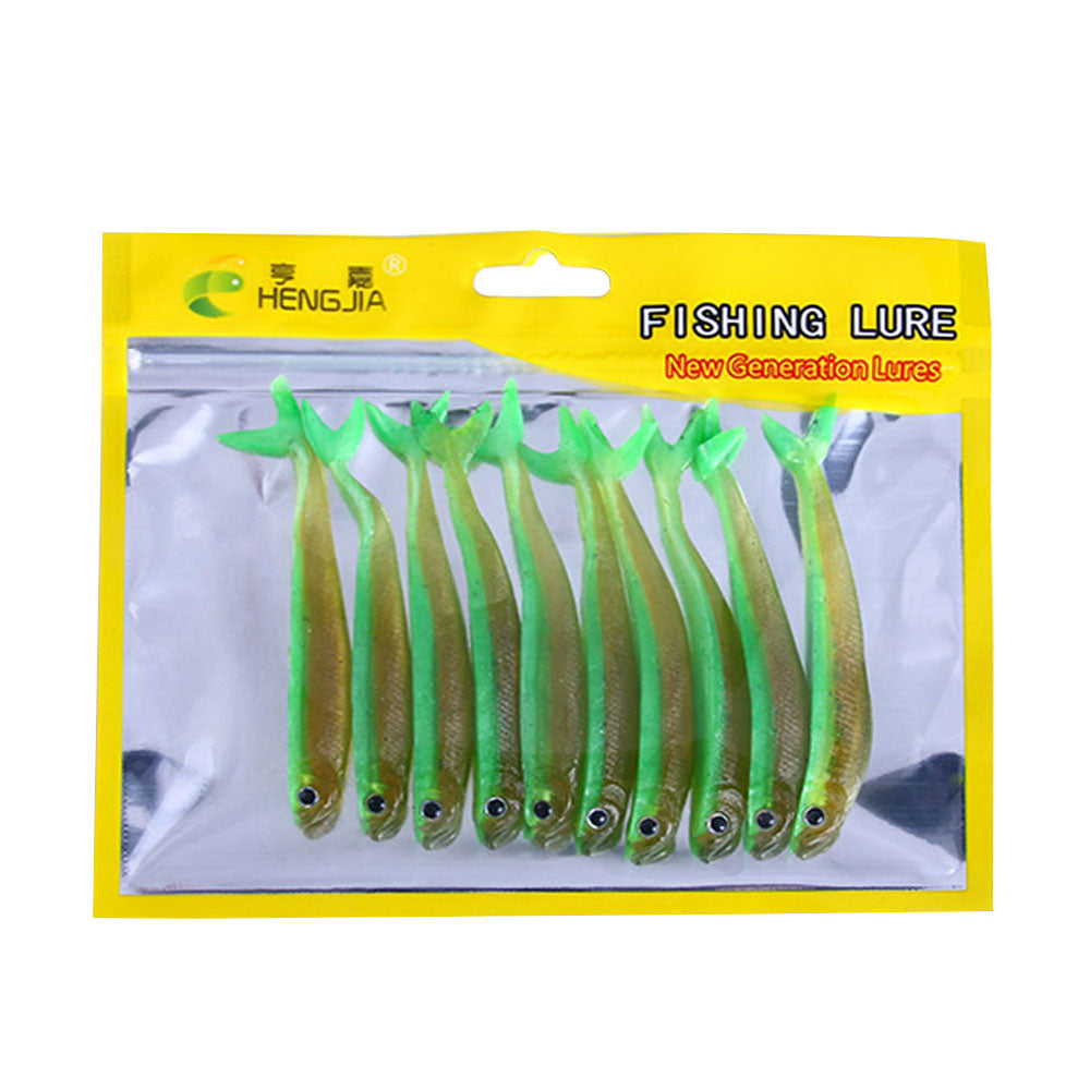 3.34'' 0.09oz Soft Silicone Split Tail Lure
