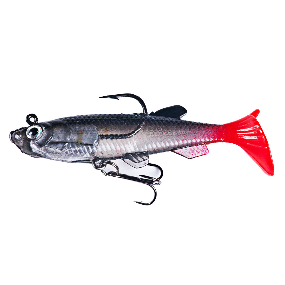 8CM 14G Pre-Rigged Jig Head Soft Swimbait