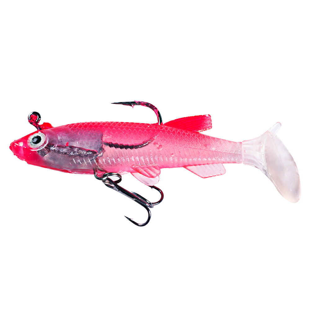 8CM 14G Pre-Rigged Jig Head Soft Swimbait