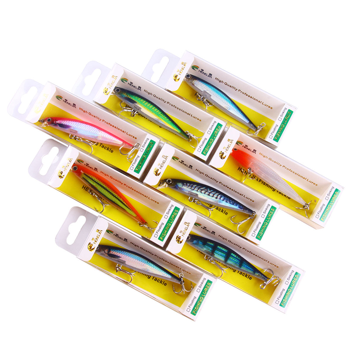 8CM 5.5G Long Casting Hard Minnow Lure Bait with Sharp Hook