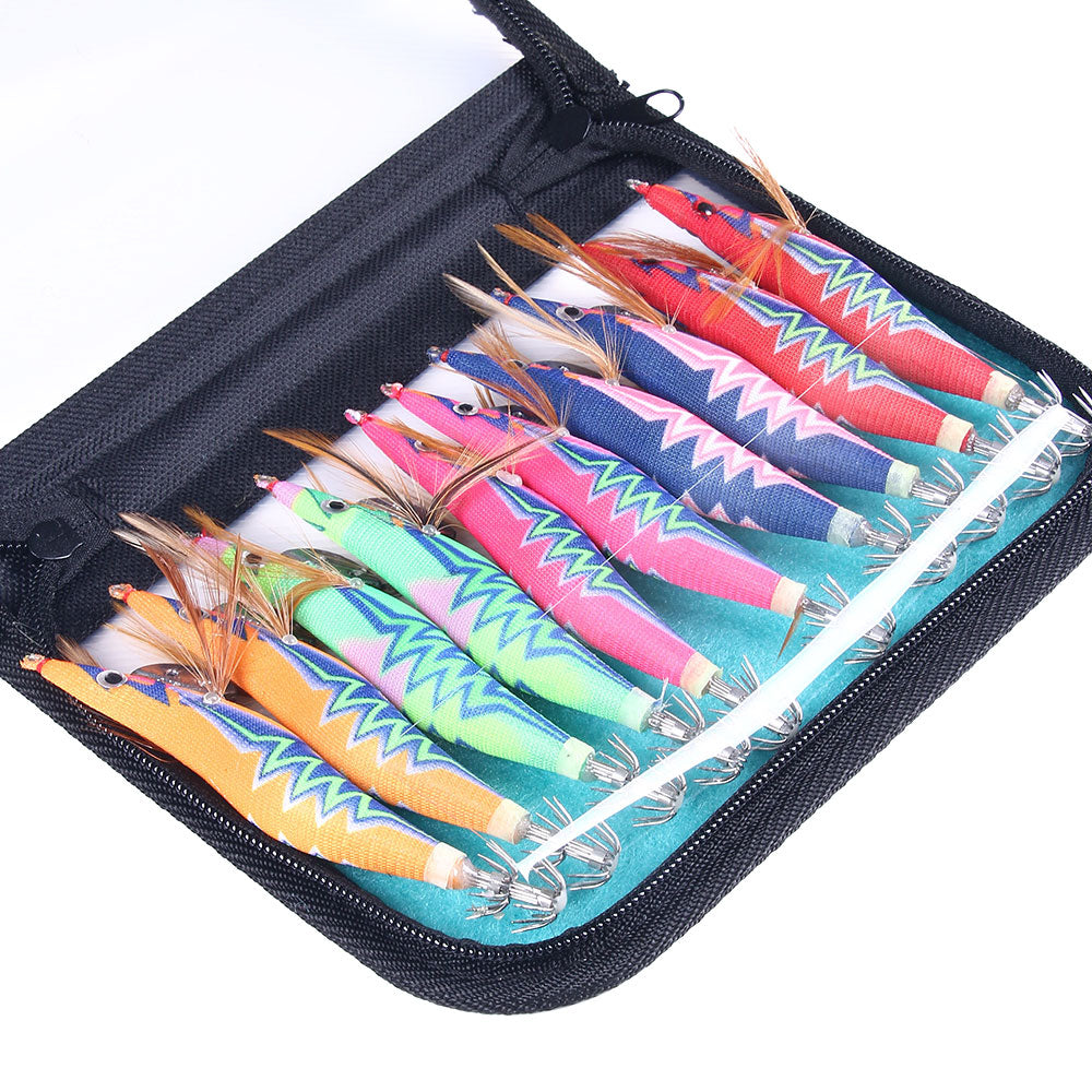 Squid Jig Fishing Lures Shrimp Lures Kit