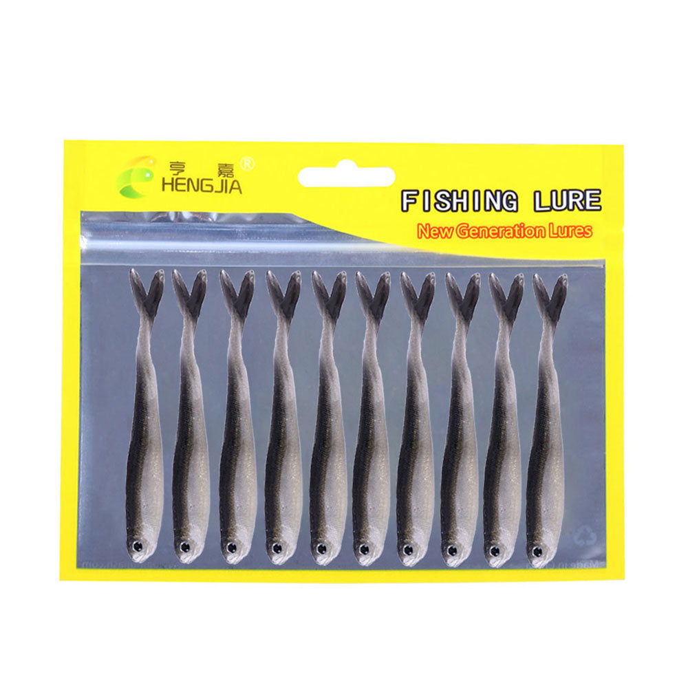 3.34'' 0.09oz Soft Silicone Split Tail Lure