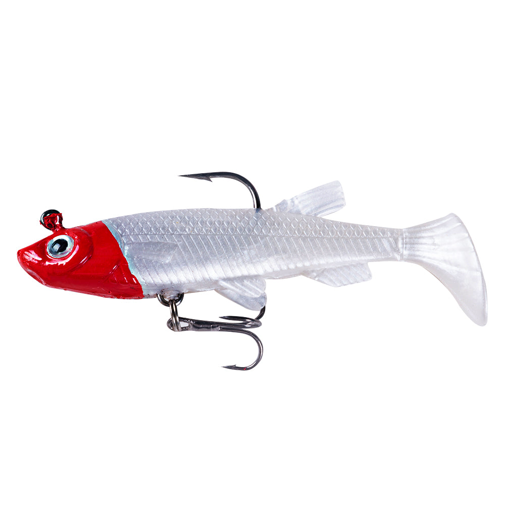 8CM 14G Pre-Rigged Jig Head Soft Swimbait