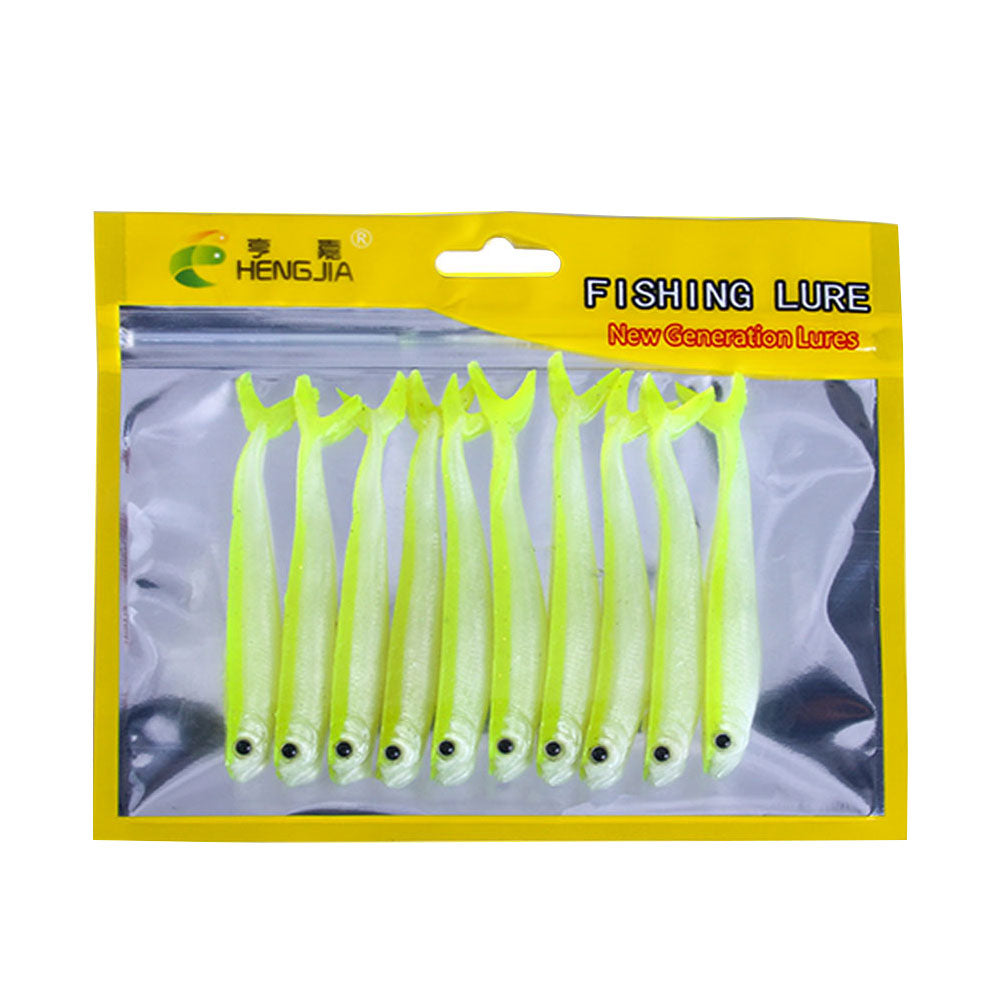 3.34'' 0.09oz Soft Silicone Split Tail Lure