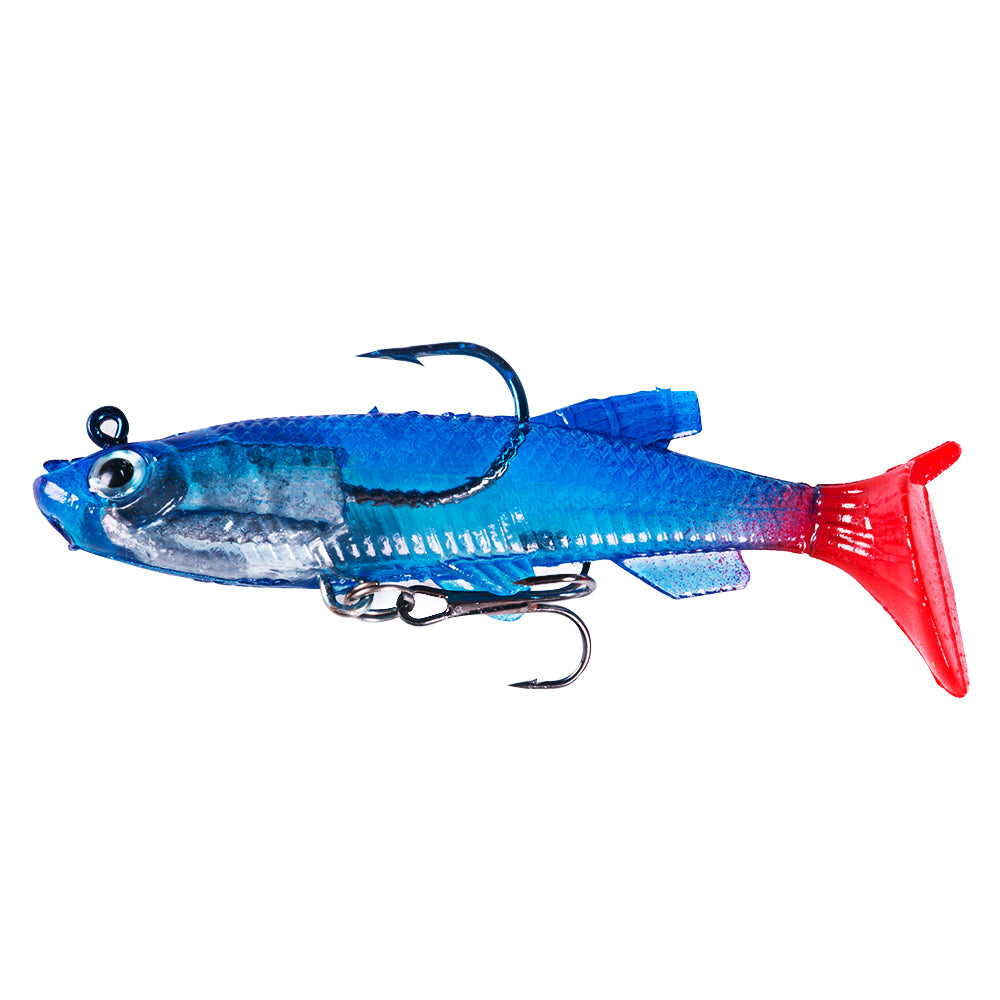 8CM 14G Pre-Rigged Jig Head Soft Swimbait