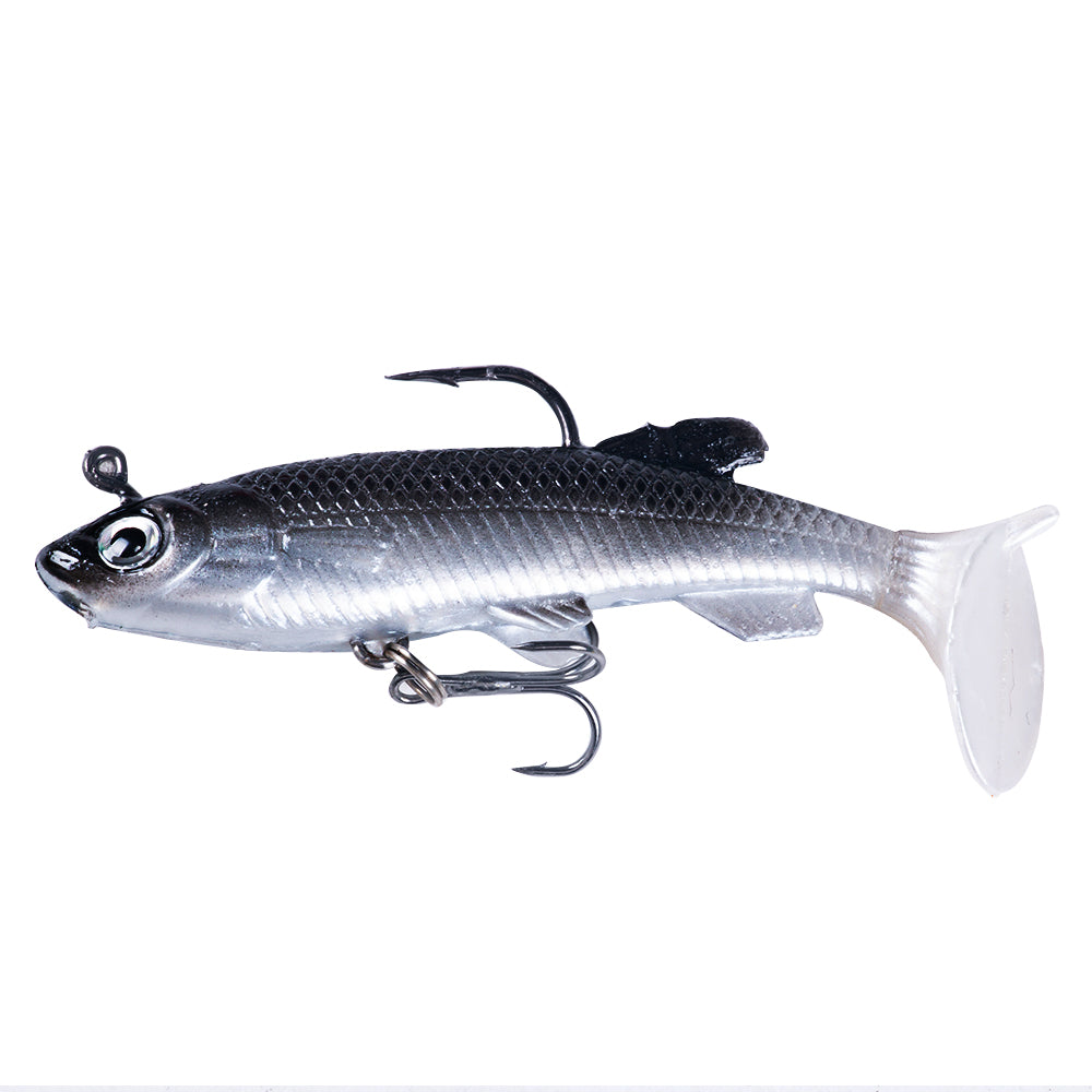 8CM 14G Pre-Rigged Jig Head Soft Swimbait
